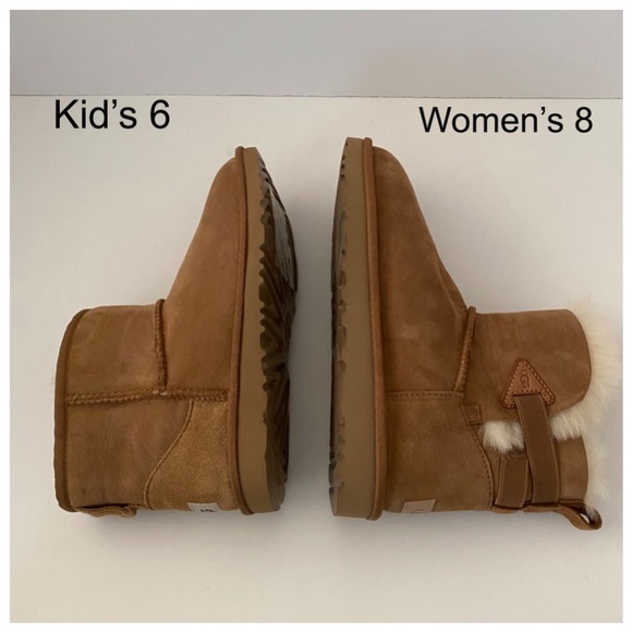 UGG Classic Mini Boots Chestnut Kid’s 5 6 (Fits a Women’s 7 8) NWOB - Picture 9 of 15